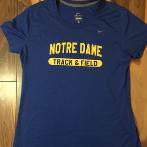 Nike Dri fit women’s large Notre Dame shirt